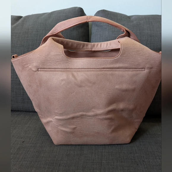 Anthropologie - Weekender Bag with pouch - Vegan Suede and leather - Picture 2 of 6